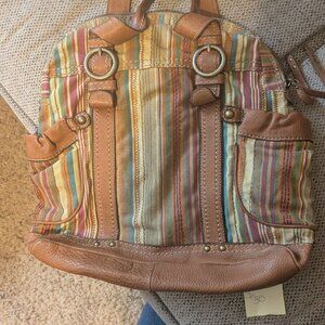 Fossil Handbag-Canvas Leather